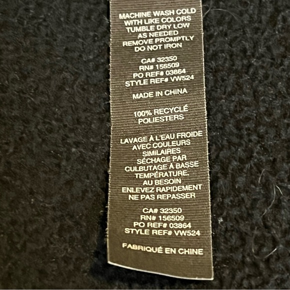 Vuori Women's Utility Sherpa Utility Jacket Size XL in Black Fleece Preowned - Picture 12 of 12